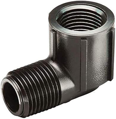 Rain Bird 7802291 0.5 in. MPT x 0.5 in. FPT Dia. x 1.13 in. Swing Pipe Elbow, Black