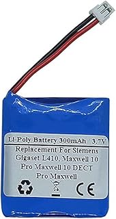300mAh 3.7V Replacement Battery for Siemens Gigaset L410, Maxwell 10, Pro Maxwell, Pro Maxwell 10 DECT, Compatible Battery Part Number: F39033-V328-C901 S30852-D2240-X1 V30145-K1310-X448