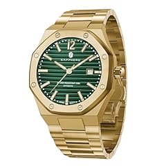 12-gold strap/gold face green
