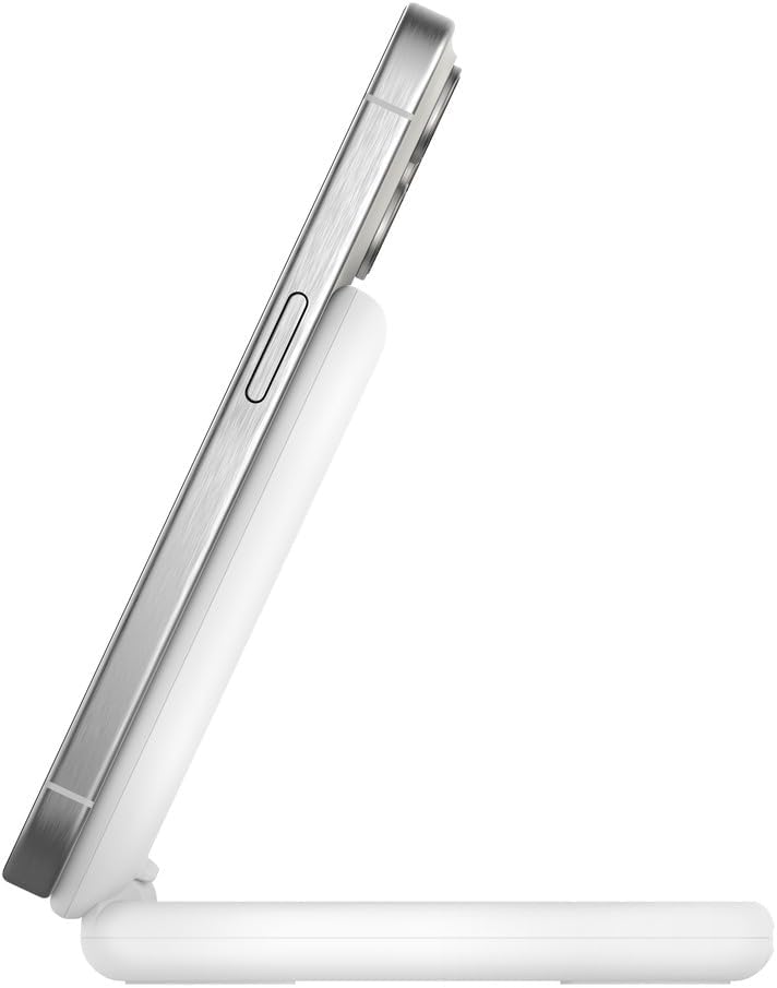 Belkin Boostcharge Headphones, Smartphone White USB Wireless, W129021049 (Smartphone White USB Wireless Charging Fast Charging Indoor)