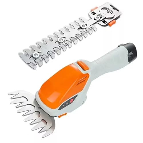 Tagliasiepe Batteria 2IN1 Cesoia Forbici Siepi Erba Tagliaerba Per Tosare Potare