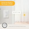 Somfy DecoFlex Wirefree RTS Wall Switch - 2 Channel - Pure White Tone - Control RTS Shades, Blinds, Curtains - Battery Pre-Installed, Button Labels, Mount Included - #1811068