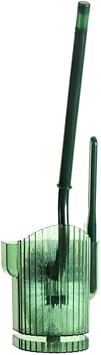 Toilet Scrubber Durable Plastic Toilet Brush and Holder Set, Wall Mount with Slot Brush Floor Stand Toilet Cleaner Brush Toilet Scrubber Practical