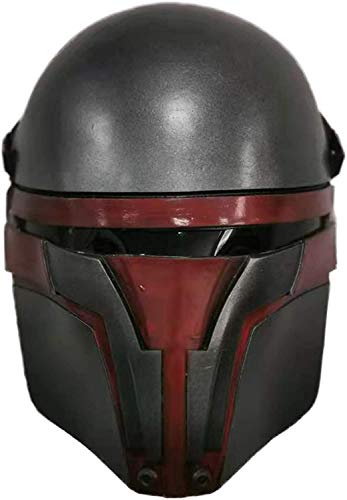 LePyCos Máscara de Darth Revan SW, accesorio para casco, cosplay, fiesta de Halloween, accesorios de látex (gris)