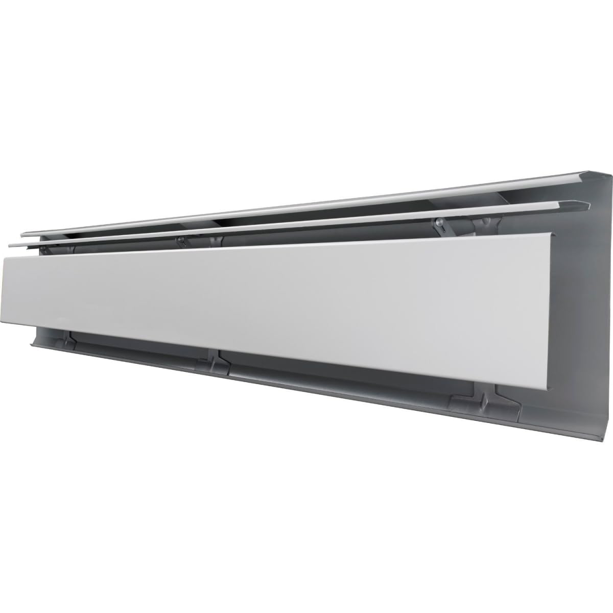 Slant/Fin Fine/Line 30 3 ft. Hot Water Baseboard Heating Enclosure Only in Nu-White by Slant Fin – 37"L x 2.69"W x 7.88"H, Galvanized Steel, White, Model 101-403-3