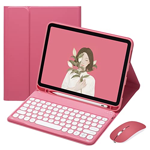 Funda para iPad Mini 6 con teclado desmontable y ratón Bluetooth para corregir postura