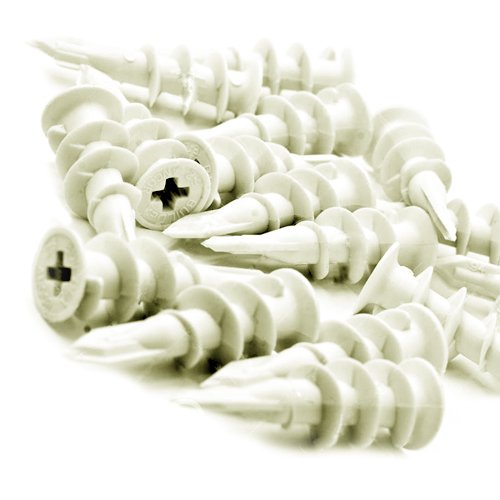 Wideskall® Self Drilling Drywall Nylon Anchors Fit #6 - #8 Fastener Screws (Pack of 48)