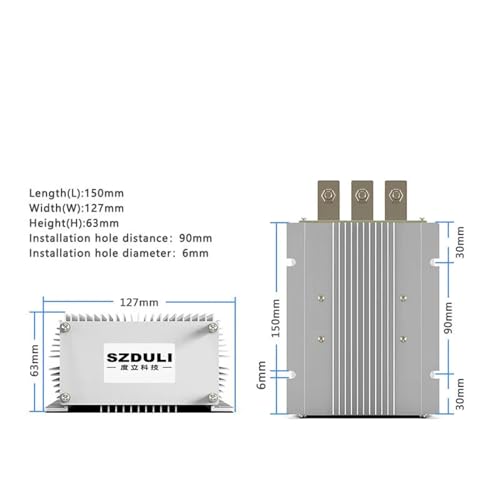 Convertisseur DC-DC 24V to 48V 20A pour système électrique de van