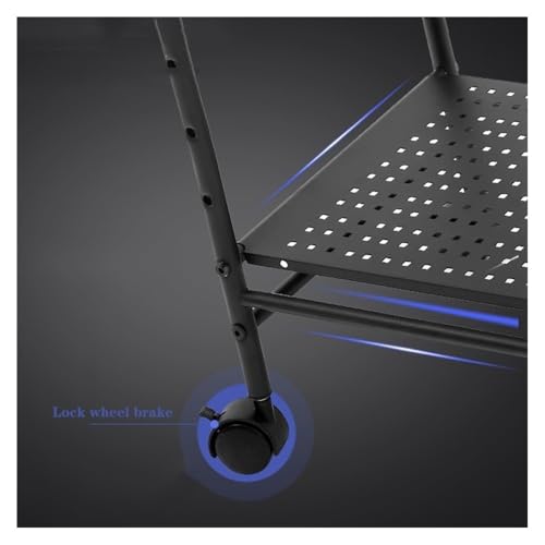 Soporte para Torre de PC, Soporte ajustable para CPU de escritorio, carrito móvil con ruedas bloqueables de 360° para oficina en casa miniatura 5