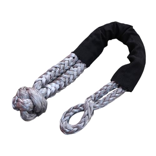 Cuerda De Cinta For Remolque De Coche, Grillete Suave Sintético Resistente Al Desgaste, Correa De Remolque De Recuperación, Cuerda De Cabrestante con Gancho Todoterreno For Remolque Todoterreno(Gray)