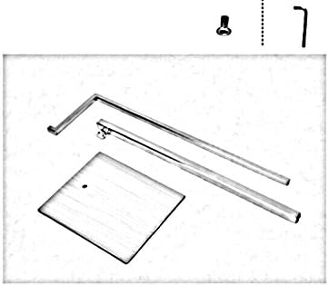 Miniatura 6 de B&NN Soporte de metal ajustable para bolso de mesa, bolso de exhibición, soporte de bolsa de un solo gancho (plateado)
