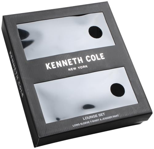 Kenneth Cole Mens Pajamas Set - 2 Piece Soft Breathable Long Sleeve Shirt and Pajama Pants - Mens Sleepwear (Sizes: M-XL)4