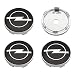 Produktbild YSTC 4Pcs 60mm Alufelgen Felgendeckel Radnabenkappen für Opel Astra H G J Insignia Mokka Zafira Corsa Ampera, Wasserdicht Anti-Rost Ersatzteil Nabendeckel, Abzeichen Hub Center Caps Auto Zubehör