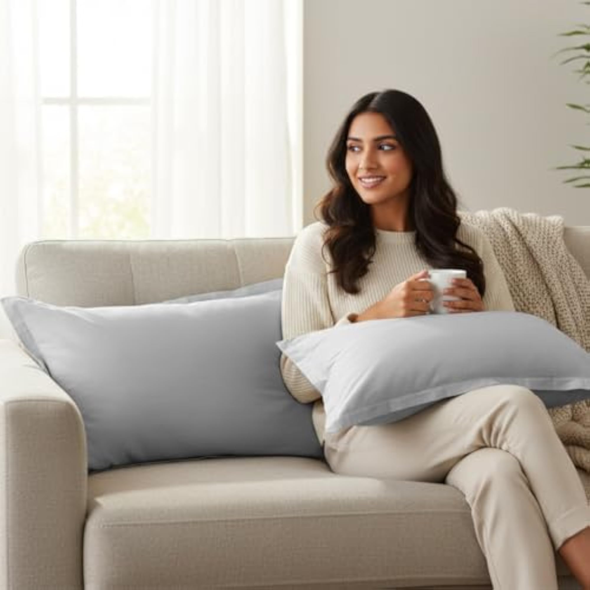 210 TC Premium Cotton Pillow Covers