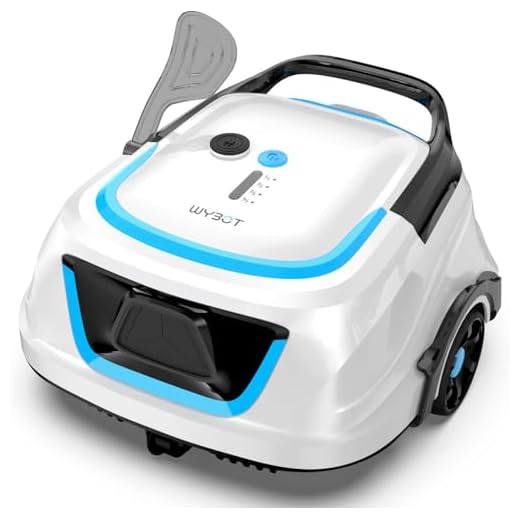 (2025 Upgraded) WYBOT A1 Cordless Pool Vacuum Up to 120 Mins Runtime, Robotic Pool Cleaner with Dual Filters, Ideal for Flat Above Ground up to 1076 Sq.ft Sq. Ft.