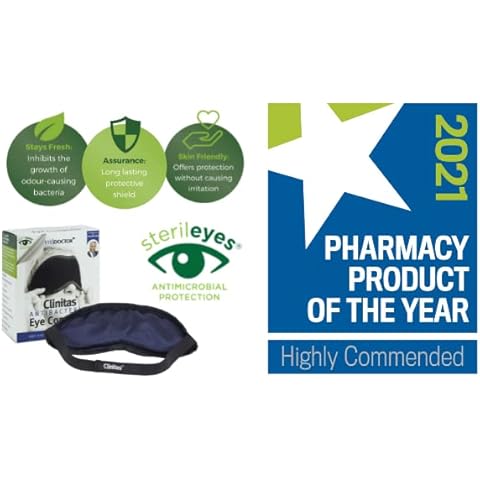 Clinitas Antibacterial Eye Mask, One Size Cover