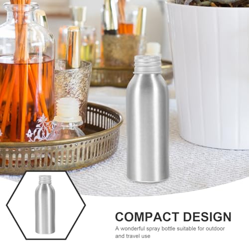 3 Sets Aluminum Travel Bottles 100ml Empty Aluminum Bottle with Screw Lids for Lotion Shampoo Essential Oil Perfume Aromatherapy2