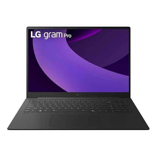 LG gram Pro 16-inch Lightweight Laptop Computer, Intel Evo Edition Powered by Intel Core Ultra9 285H Processor, NVIDIA RTX5050, Windows 11 Home, 32GB RAM, 2TB SSD, Black