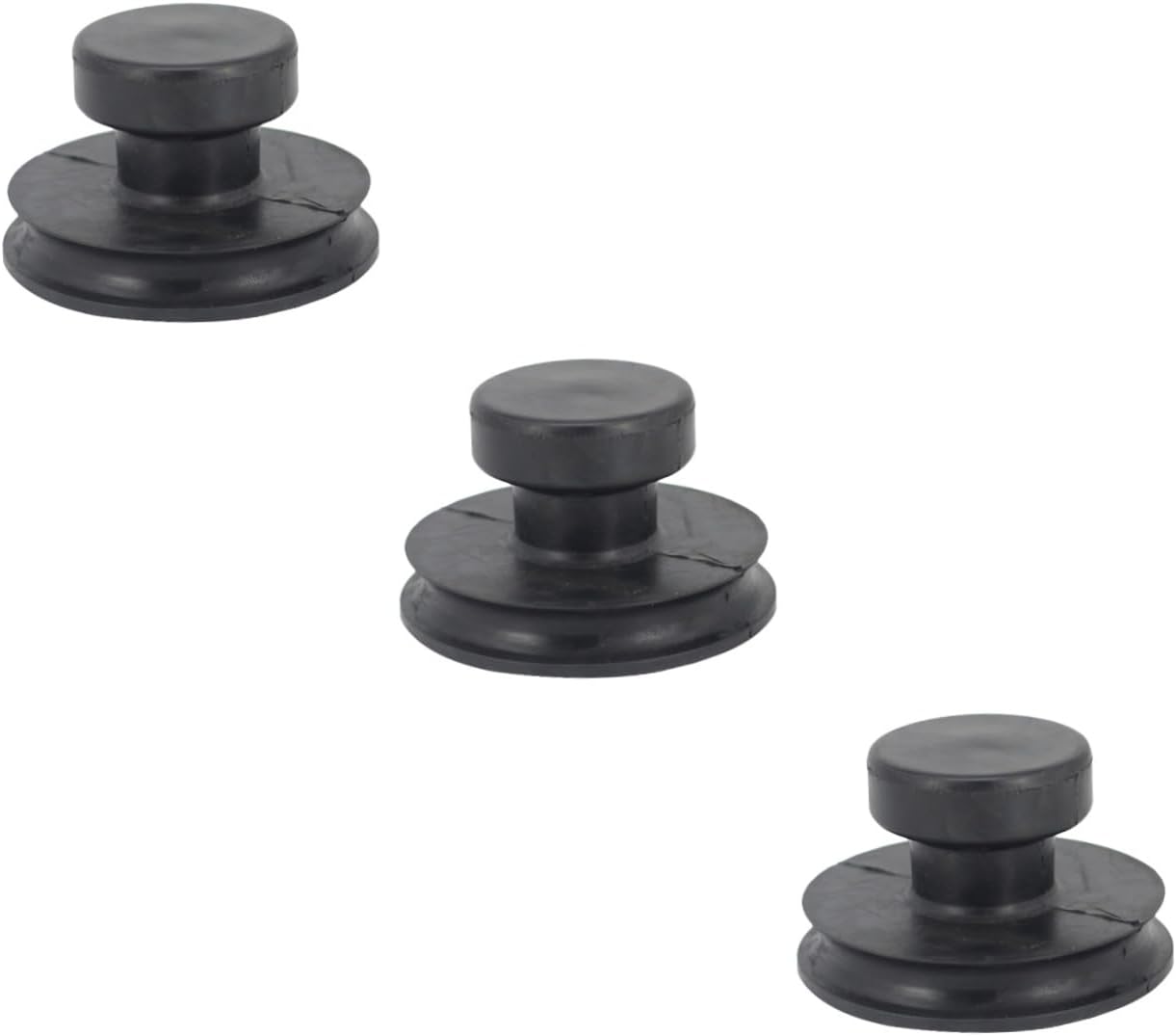 3pcs Premium Lifting Handle for Sound Bowl Strong Suction Tool for Meditation Relaxation Black Suction Cup Supports Protects against Scratches for Singing Bowl Accessories