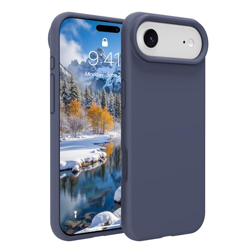 Image of iPhone air Case Silicone,Soft Microfiber Lining(Midnight Blue)