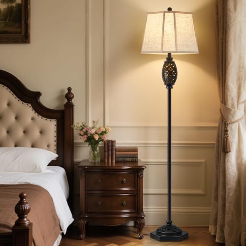 Image of Luvkczc Vintage Floor Lamp with Cutout Design & Glowing Light