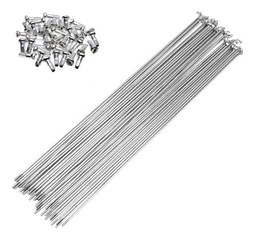 Jogo De Raio Inox 305mm X 2mm Caloi 10 Monark Kit 36 Raios