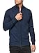 Indicode Herren Lau Strickjacke mit Stehkragen aus 80% Baumwolle | Cardigan für Männer Navy, XL