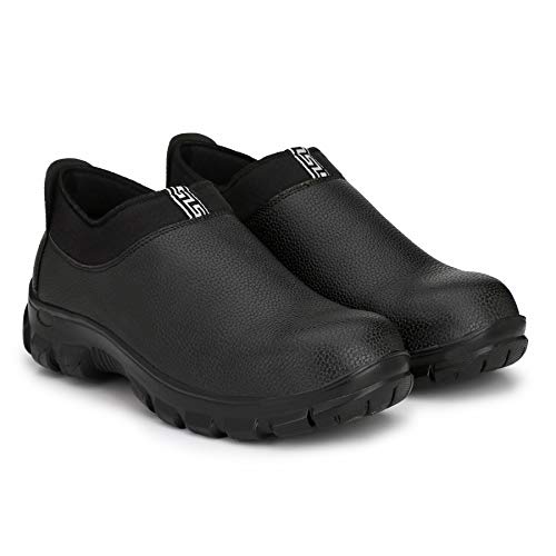 Fashion Tree Men's Black Timberwood Steel Toe Safety Shoes -UK 10
