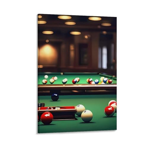 Impression sur toile billard moderne affiche décoration murale chambre