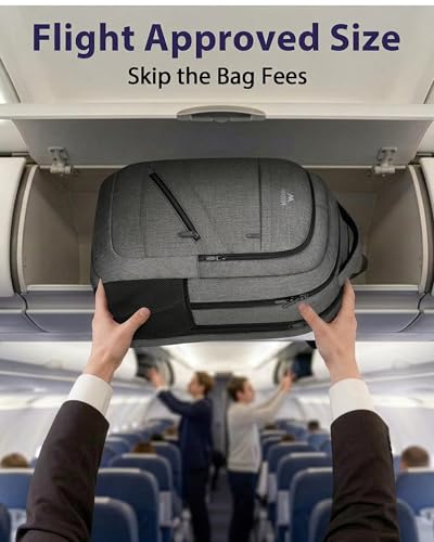 Image of MATEIN 18 Inch Extra Large Laptop Backpack, 50 L Travel Backpack with Anti Theft Pocket & TSA Laptop Compartment for Men Women, Multiple Pockets Business Computer Carry On, Grey