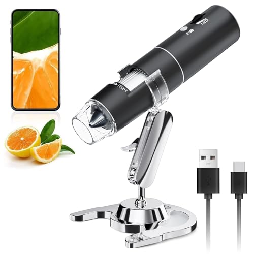 Amazon.co.jp: SKYBASIC Wifi デジタル顕微鏡 2MP 50-1000倍電子顕微鏡