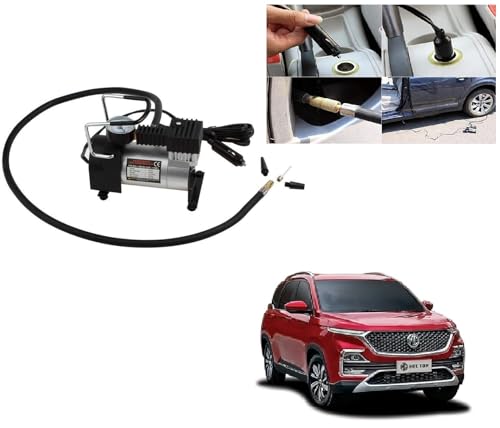 Auto Addict 12V DC Portable Air Compressor Pump Tire Inflator(Green) for MG Hector