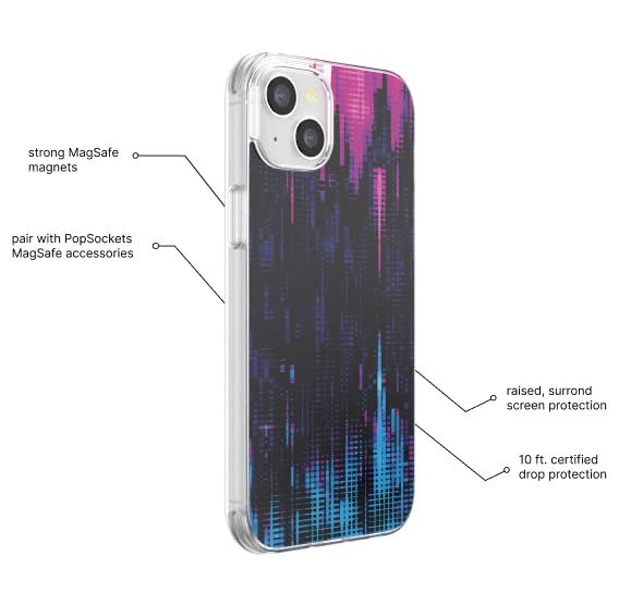 Coque iPhone 14 MagSafe PopSockets Spiderman pour éviter les chutes de téléphone