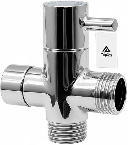 Shower Diverter Valve G1/2" 3-Way Adaptor For Shower Head And Hose