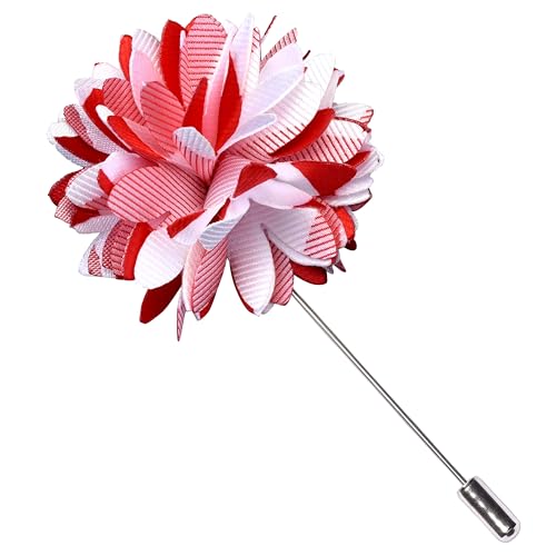 Image of GUSLESON 3.15 inch（8cm） Mens Stripe Tie and Lapel Pin Necktie Hankerchief Cufflinks Set for Men