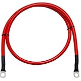 Battery cable Positive wire , Length: 0,75m/ 75cm, Wire cross section: 50mm², Color: red, Operating voltage: max. 60V