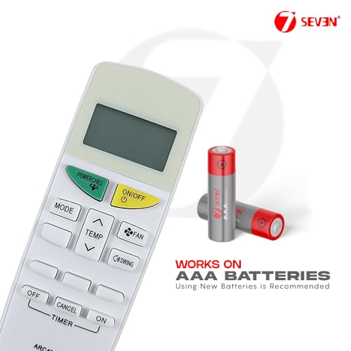 Image of 7SEVEN Compatible with Daikin AC Remote Control ARC470A13 Model 132K Suitable for Split and Window 1 1.5 2 Ton Air Conditioner Remote - Match Each Key by Key Exactly with existing AC Remote Function