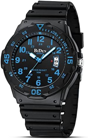HANPOSH Mens Watches Analog Quartz Watch 50M Mens Waterproof Watch Fashion Business Casual Mens Designer Watch with Date Wrist Watches for Men