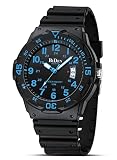 HANPOSH Orologio Uomo Analogico Quarzo Impermeabile con Data Luminosa