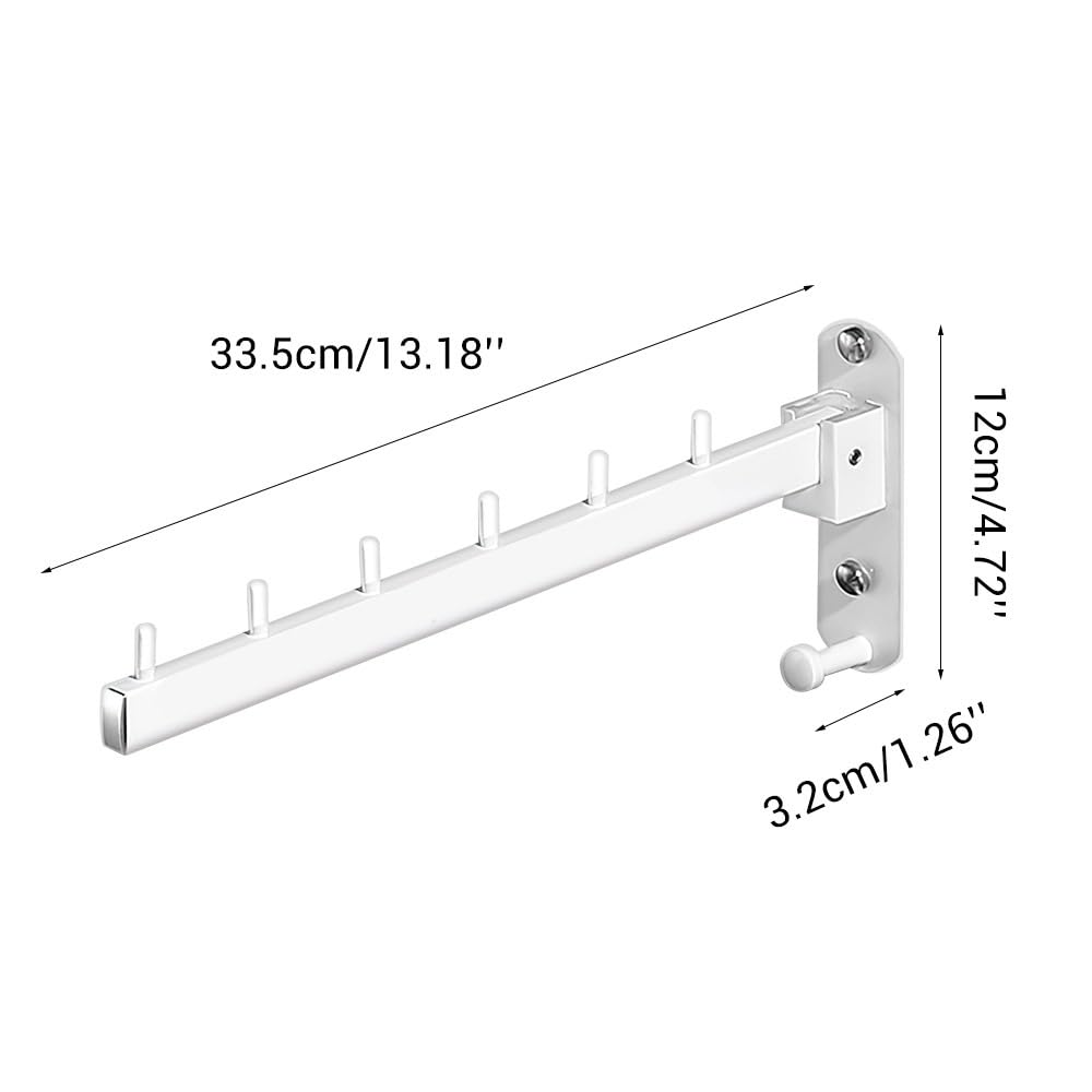 DONGKER Appendiabiti da Parete, 2 Pezzi Ganci Attaccapanni in Acciaio Inox da Muro Pieghevole a 90°, Gancio per Bagno, Camera da Letto, Lavanderia, Armadio