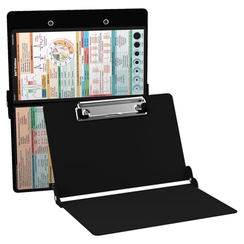 Whitecoat Clipboard&reg; - EMT Edition (Black, Bifold)