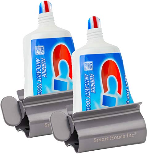 Image of Toothpaste Squeezer Tube Roller Stainless Steel Tube Squeezer Rollers, Saves Toothpaste, Creams, Puts an end to Waste (Gray)