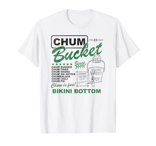 SpongeBob SquarePants Chum Bucket Distressed Menu T�V���c