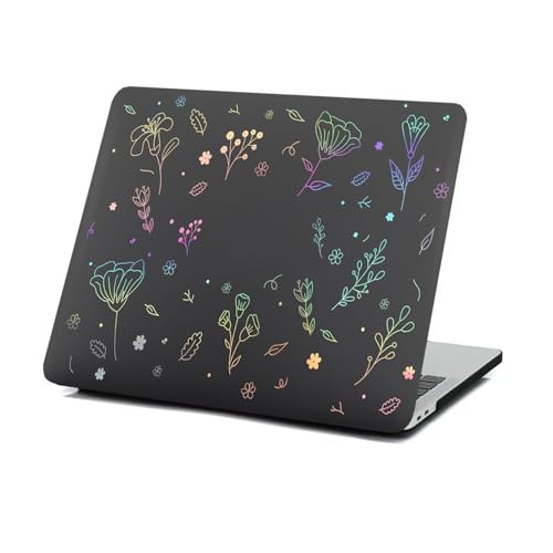 Coque Macbook Pro 14 pouces A2442 A2779 protection rigide fleur M1 M2 M3
