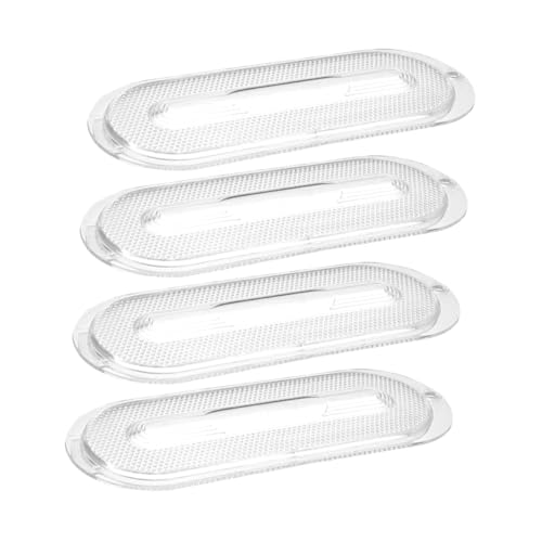 Veemoon 4 piezas Pantallas Transparentes para Luz de Campana Extractora de Cocina Accesorio Ligero y Fácil de Instalar para Distribución de Luz y Limpieza Compatible con Diversos de