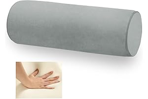 Round Bolster Pillow: Support for Neck, Spine, Back, & Legs