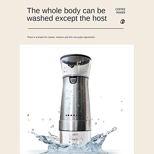 SXLCKJ Küchenzubehör Elektrische Kaffeemühlen mit konischem Keramikgrat USB wiederaufladbare tragbare Co (Crusher) – Bild 8