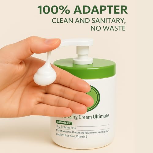 for Cetaphil Moisturizing Cream 16oz & 20oz Replacement Pump Head | Reusable Dispenser for Easy Squeeze, Hygienic Use | Fits Original Bottles, No Spill Design (16 Ounce(Pack of 2))2