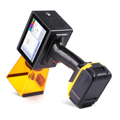 Image of PEKOKO L4 Ultra Handheld Portable Laser Marking Machine 10W for QRcode/Barcode/Date/Serial Number/Image/Logo Pringting on Car Windows,Tires,Painted Metal Products,Wood,Leather,Canvas,Some Plastics