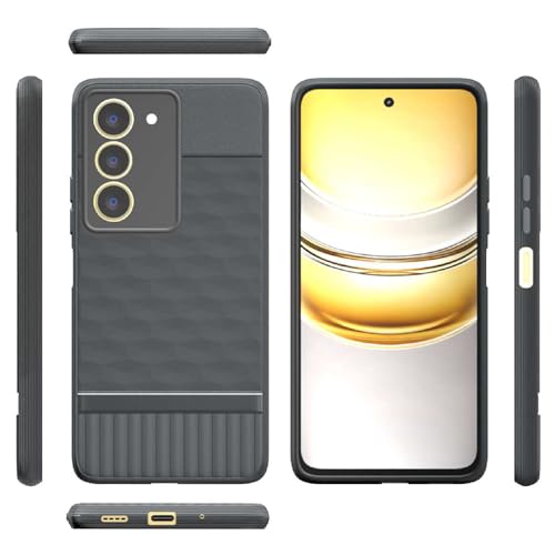 Image of Shockproof Case for Realme 14x 5G / P3x 5G / Narzo 80x 5G / 80 Lite 5G | Full Camera Protection | TPU Flexible Back Cover for Realme 14x 5G / P3x 5G / Narzo 80x 5G / 80 Lite 5G (Graphite Grey)